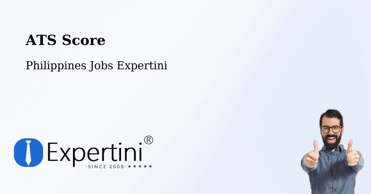 Resume ATS Score & Job Description Match Tool – Bulusan - Philippines Jobs Expertini