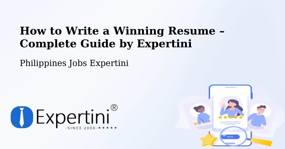 Resume Writing Guide for Job Seekers – Bulusan - Bulusan, Philippines Jobs Expertini