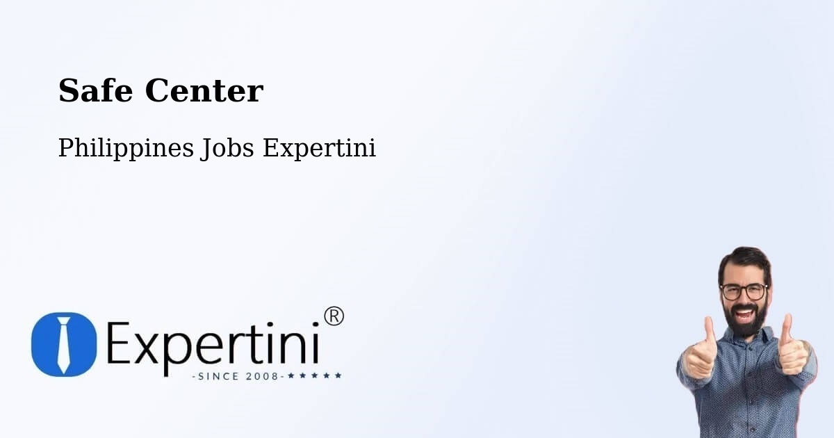 Safety Center – Bulusan - Philippines Jobs Expertini